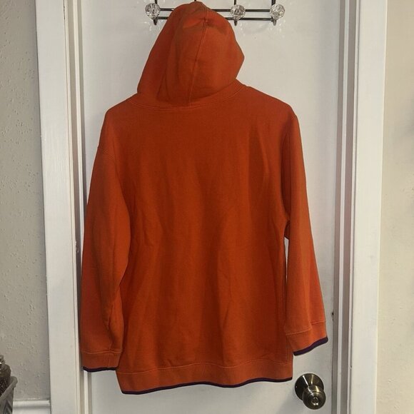 Clemson Tigers College Team Starter Orange Pullover Hoodie Sweatshirt Men Large - Picture 6 of 8